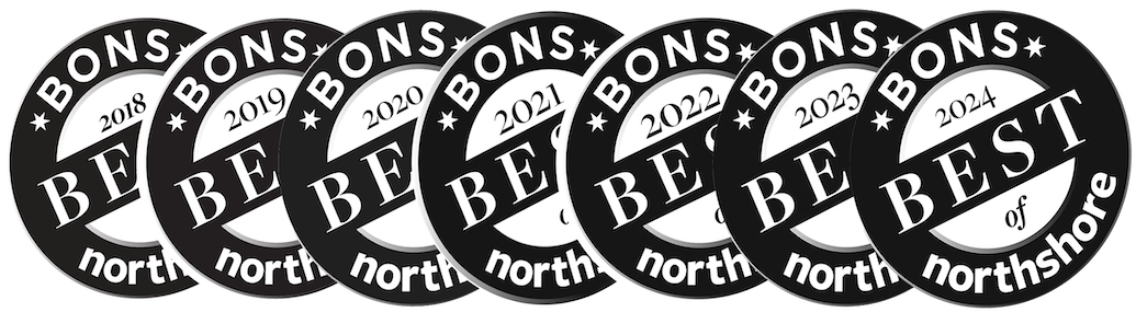 image of best of northshore logos from northshore magazine, for the years of 2018, 2019, 2020, 2021, 2022, 2023, 2024